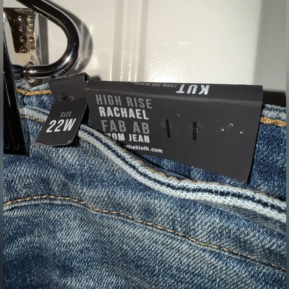 KUT from The Kloth Rachael High Rise Fab Ab Mom Jean Size 22 Women’s NWT - Picture 5 of 11